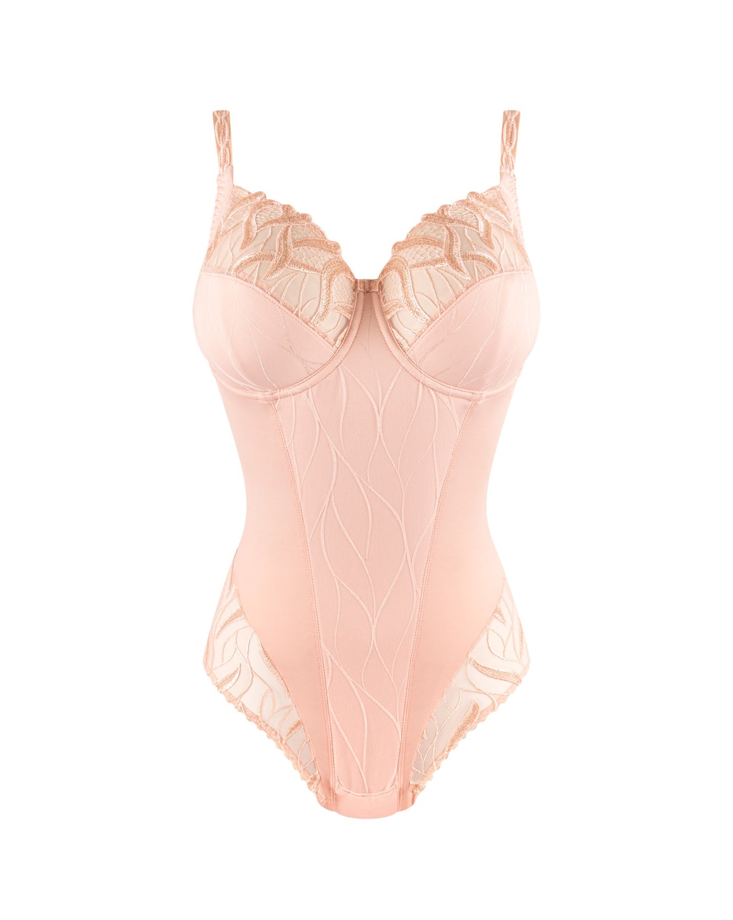 Louisa Bracq Julia Flamboyant Embroidery Full Cup Bodysuit
