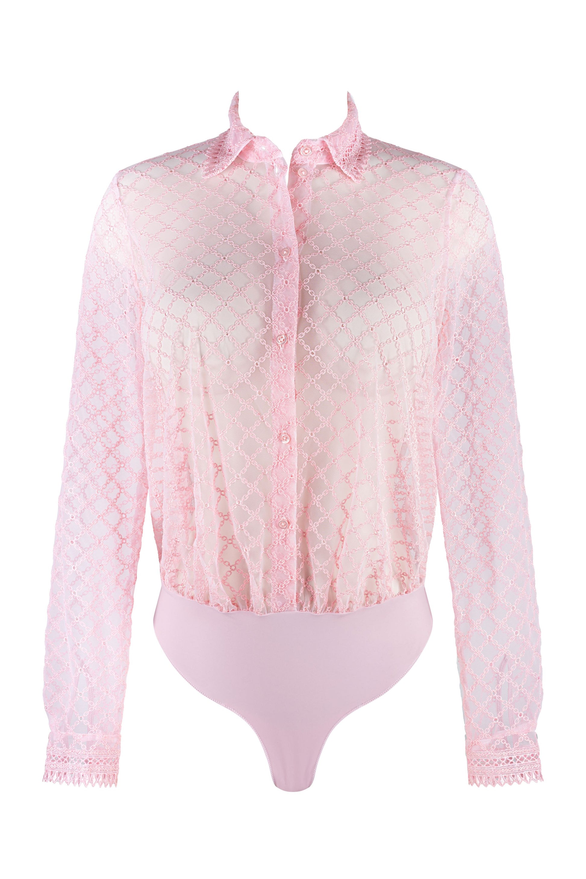 Ultraluxe embroidery shirt-bodysuit from the Paco line by Louisa Bracq from France at DiModa Lingerie Toronto. 
