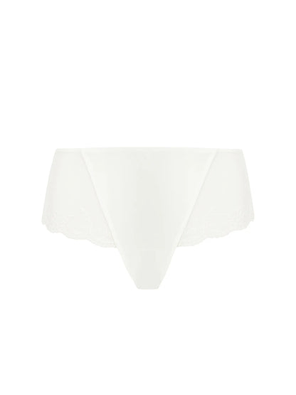 White boxer briefs on a white background