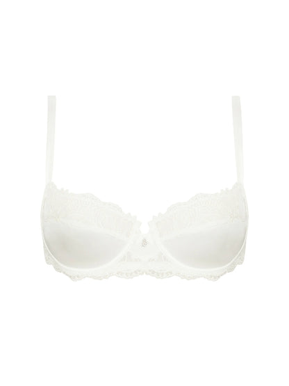 White bra on a white background