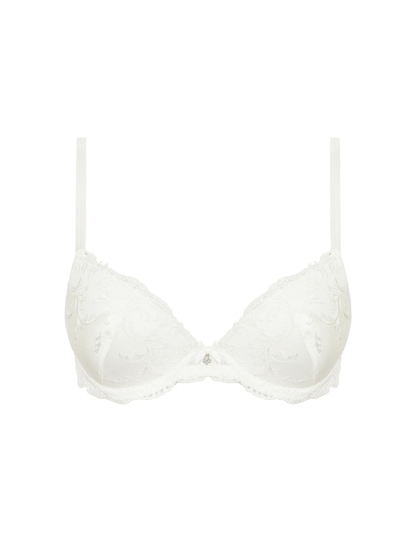 White bra on a white background
