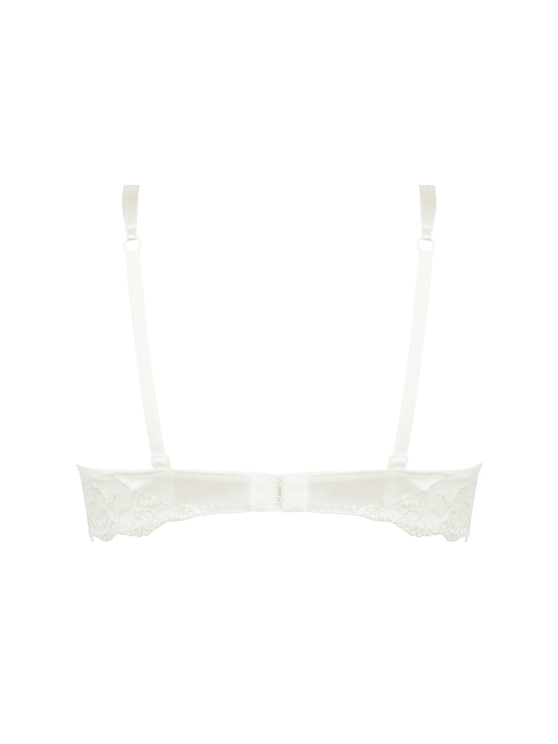 White bra on a white background