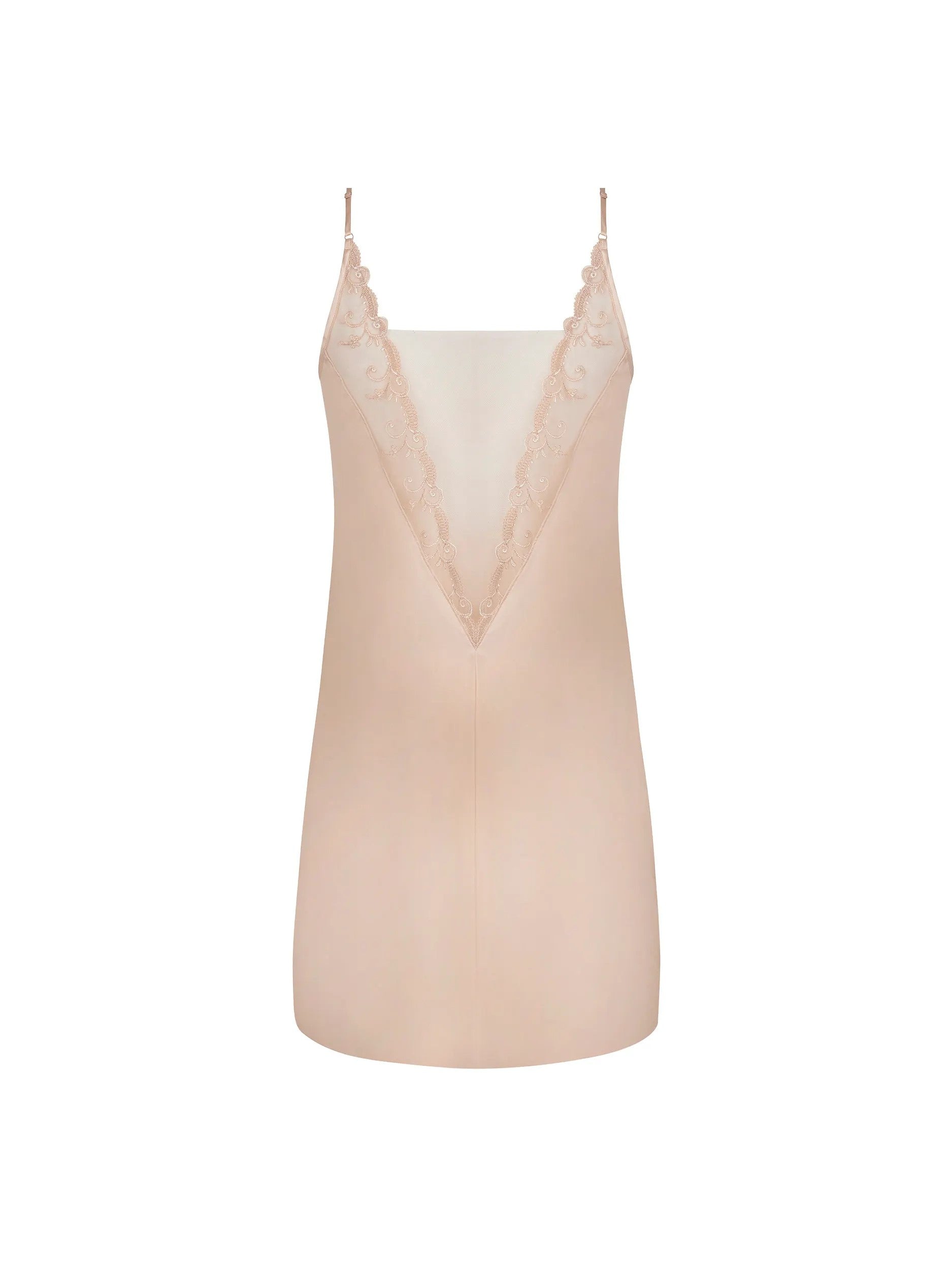 Back of the Deesse En Glam Sophisticated Silk Chemise