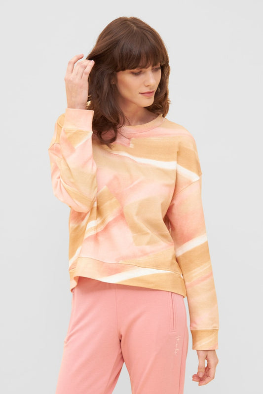 Front of the Thx Pastel Print Sweatshirt by Rosch from Germany.