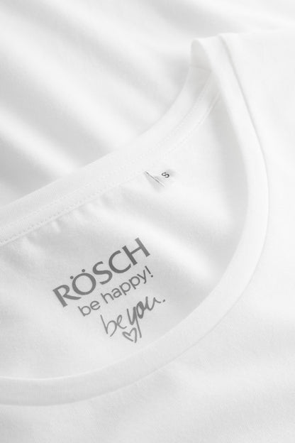Be Happy Jersey Cotton Night dress front picture detail on round neckline 