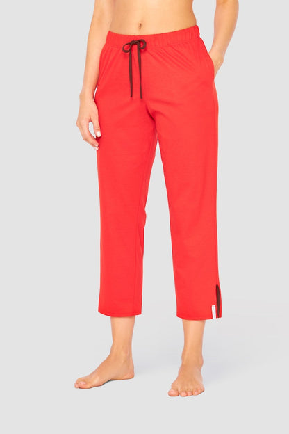 Front of the Be Happy Cotton Jersey Capri Pants