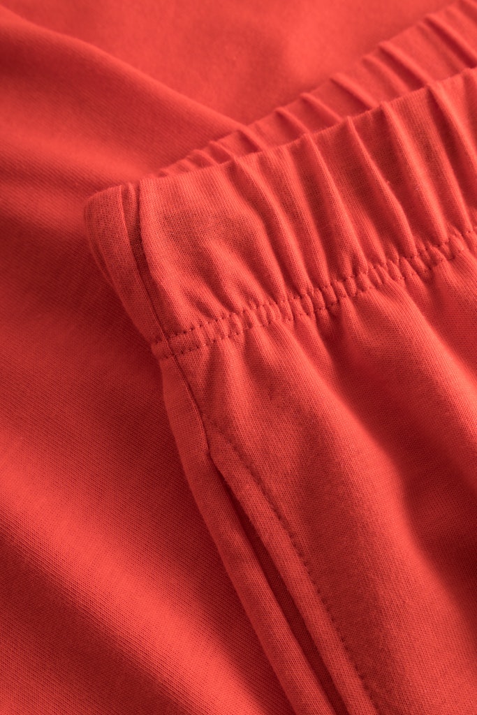 Waistband and side pocket of the Back of the Be Happy Cotton Jersey Capri Pants