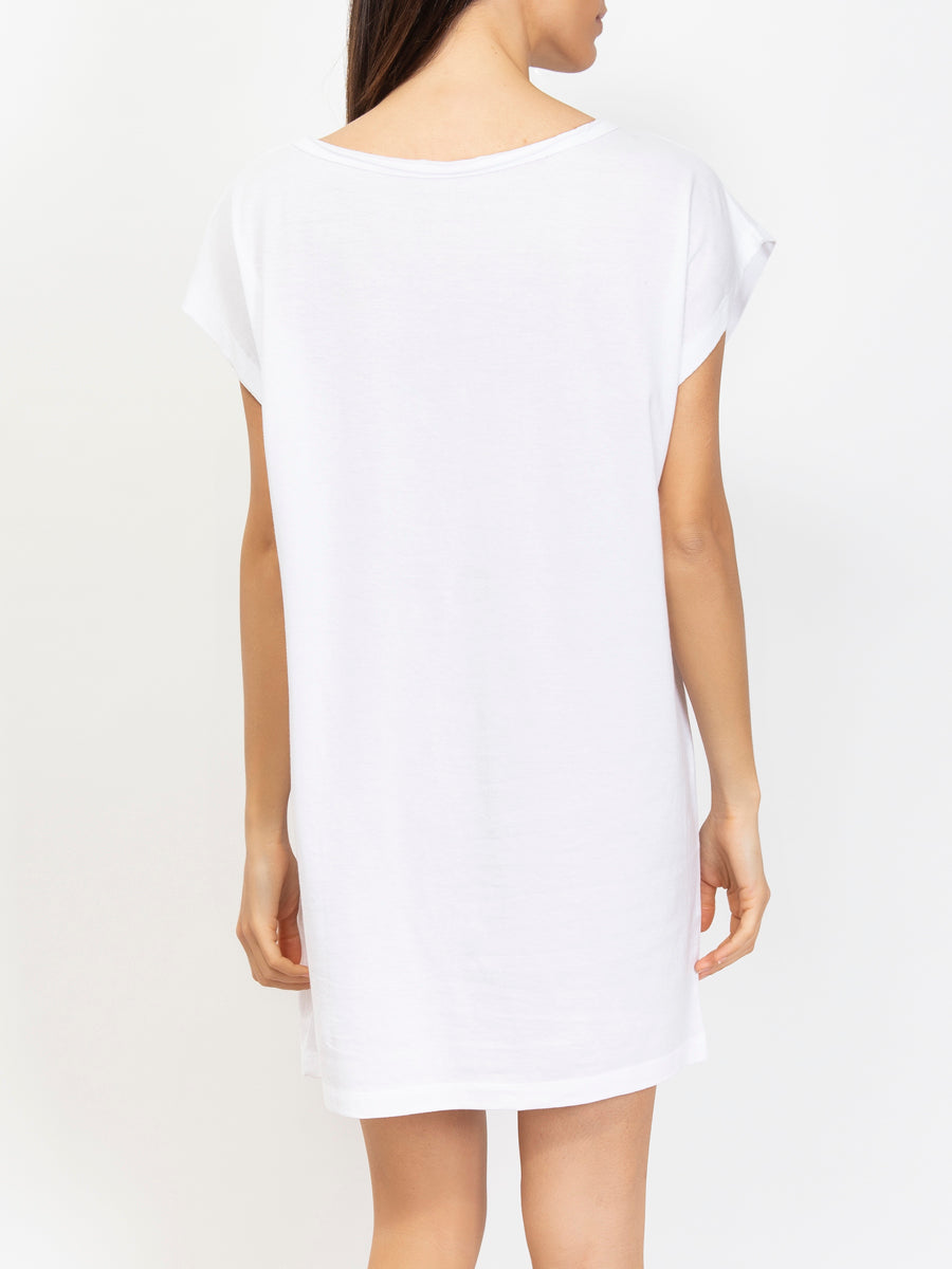 SIèLei's short dress is constructed with soft, breathable cotton to ensure a comfortable experience for the wearer. 