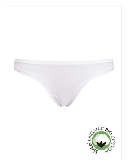 SIéLEI's Organic Cotton Brazilian Panties from Italy are crafted with hand-picked organic cotton to create a thin, soft, stretchy fabric. 