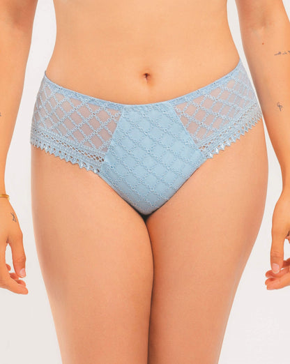 Elegant embroidery shorty from the Paco line by Louisa Bracq from France at Di Moda Lingerie Toronto.