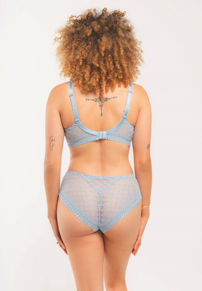 Elegant embroidery shorty from the Paco line by Louisa Bracq from France at Di Moda Lingerie Toronto.